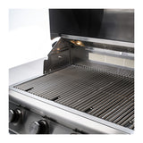View of the cooking grates in a Blaze marine grade, 32-inch, 4 burner gas grill. Model is BLZ-4LTE2MG, LP or NG.