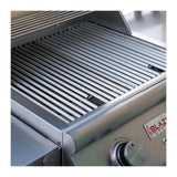Top view, Blaze portable, 21-inch, two burner electric grill cooking grates. Model is BLZ-ELEC-21.