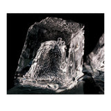 Picture of the ice cubes made by  the Blaze 15" outdoor ice maker. Model is BLZ-ICEMKR-50GR.