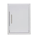 Front view, Blaze 18-inch, single access, vertical and revisible storage door. Blaze model is BLZ-SV-1420-R-SC.