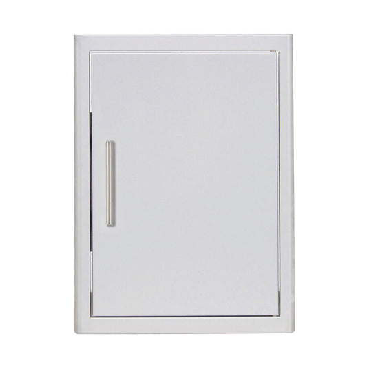 Front view, Blaze 21-inch, single access, vertical and revisible storage door. Blaze model is BLZ-SINGLE-2417-R-SC.