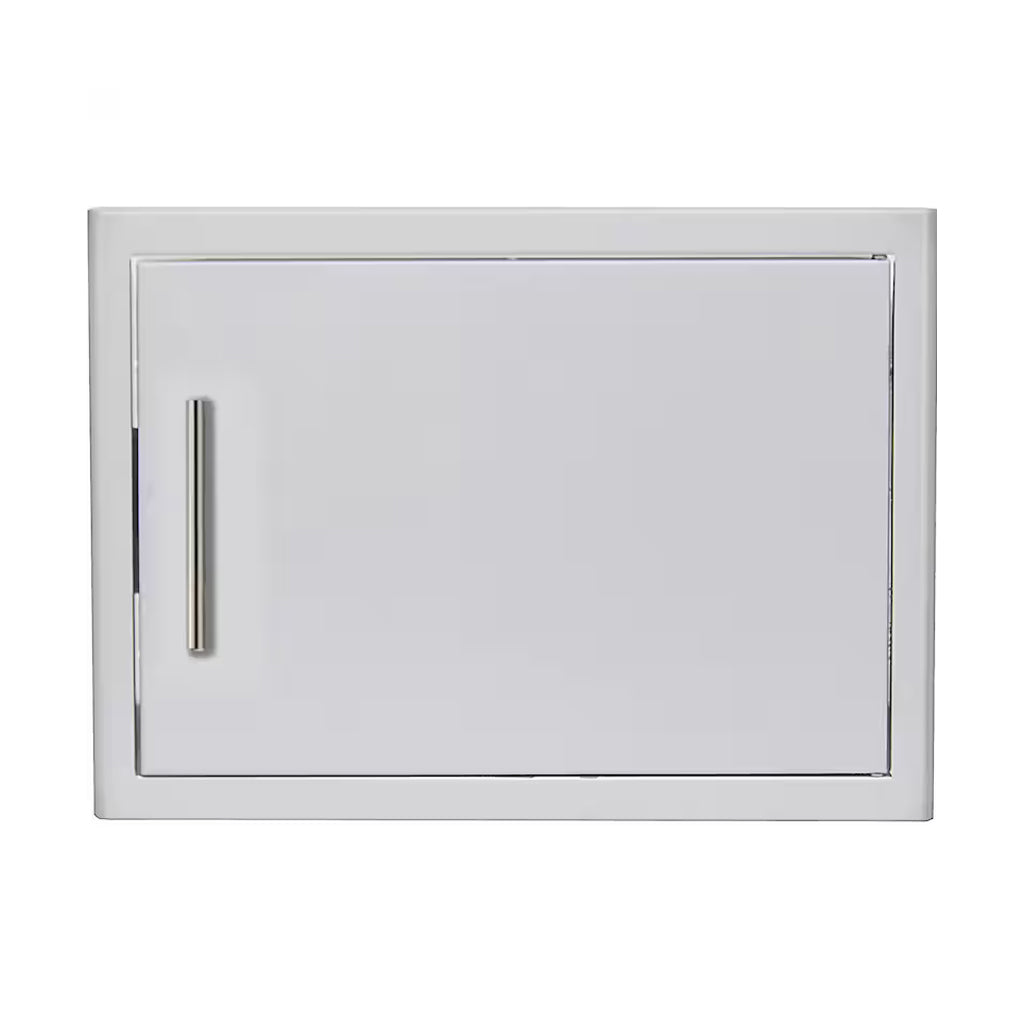 Front view, Blaze horizontal, 28-inch, single access and reversible door with solf close. Model is BLZ-SH-2417-R-SC.