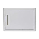 Front view, Blaze horizontal, 28-inch, single access and reversible door with solf close. Model is BLZ-SH-2417-R-SC.