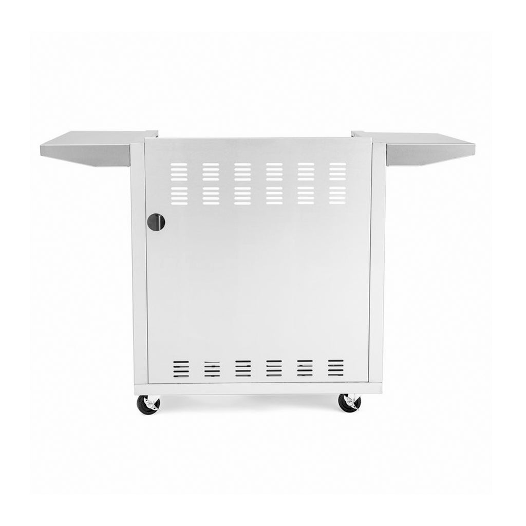 Back side view, griddle cart for Blaze 30-inch, 2 burner griddle. Model is BLZ-GRIDDLE-CART-SC