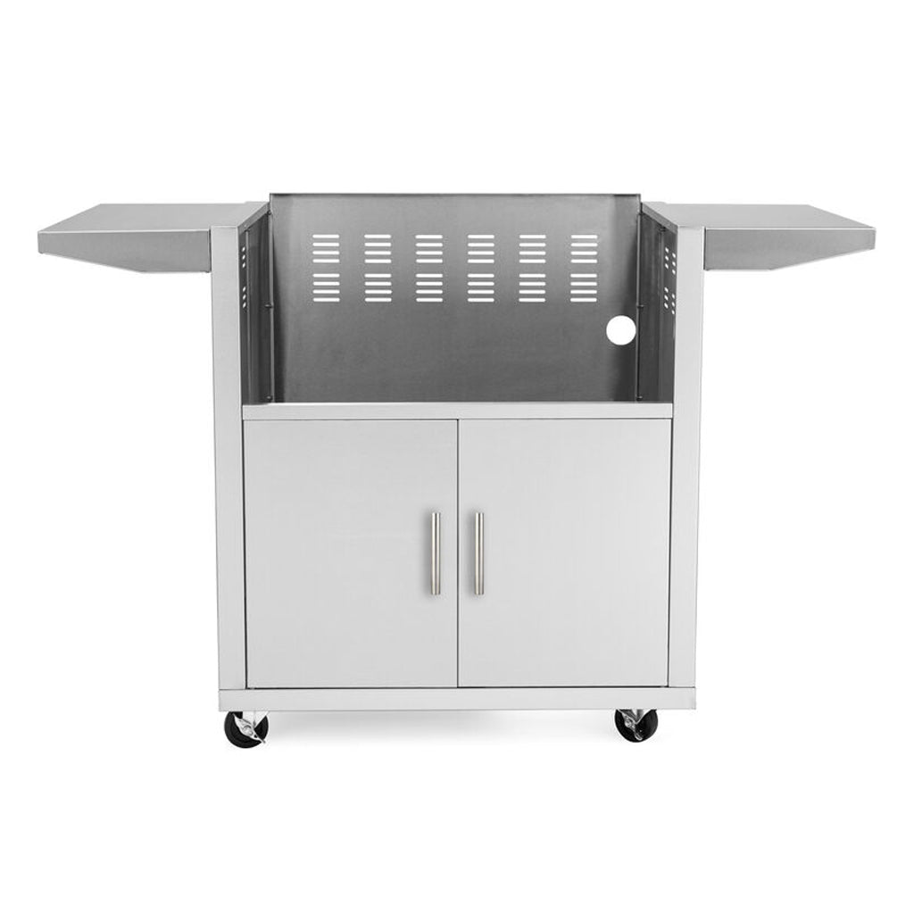 Front view, griddle cart for Blaze 30-inch, 2 burner griddle. Model is BLZ-GRIDDLE-CART-SC