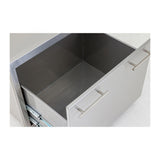 Top view with drawer open on a Blaze 30" insulated ice drawer. Model is BLZ-ICE-DRW-H.