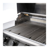 View across the cookg grates in a Blaze LTE2 32-inch, 4 burner gas grill. Model BLZ-4LTE2.