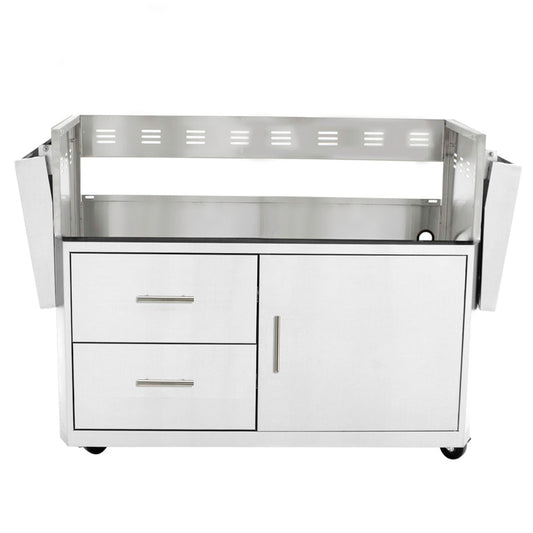 Front view, Blaze Pro Cart for Blaze 44-inch, 4 burner PRO LUX grill. Model is BLZ 4PRO-CART-LTSC.