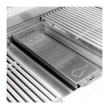 Blaze regular size PRO LUX smoker box in a 34" PRO LUX gas grill. Model is BLZ-PROSMBX.