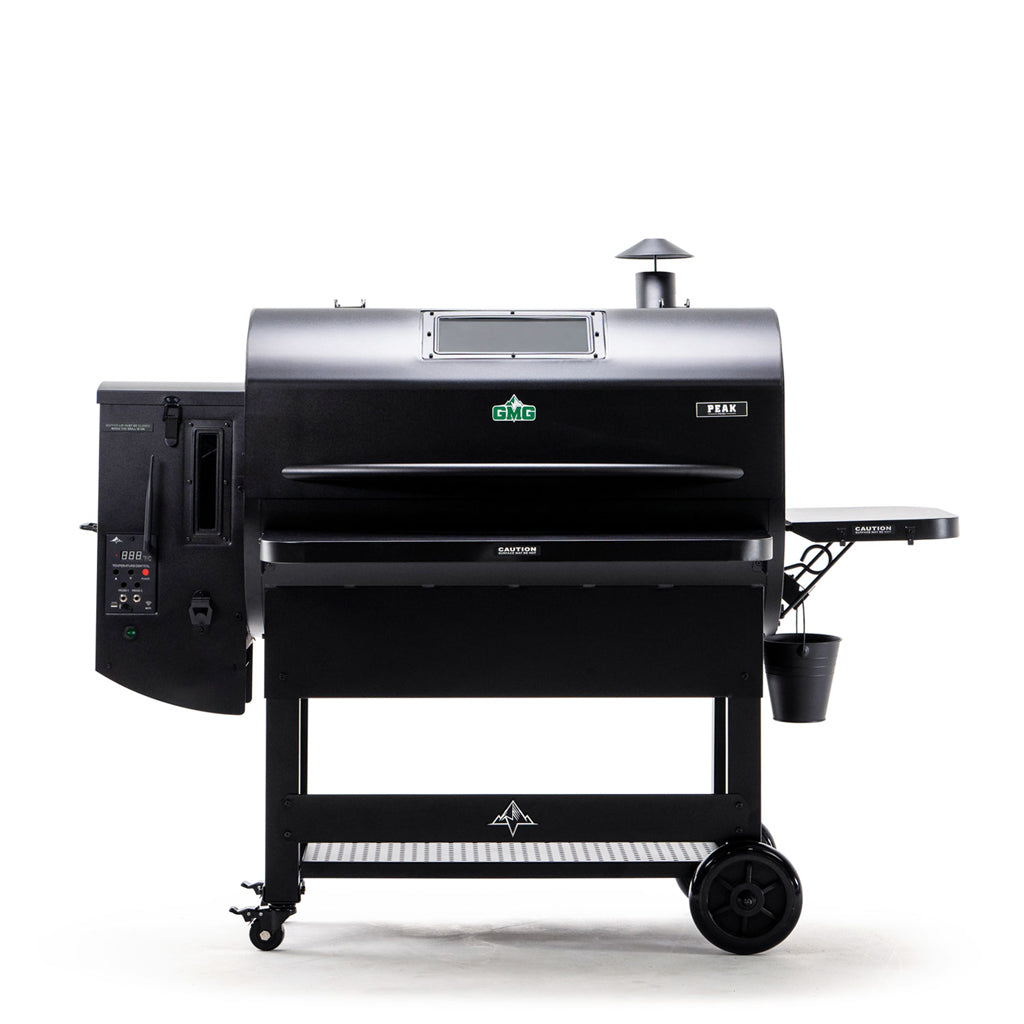 Front view of the Peak 2.0 Prime Green Mountain Pellet Grill.