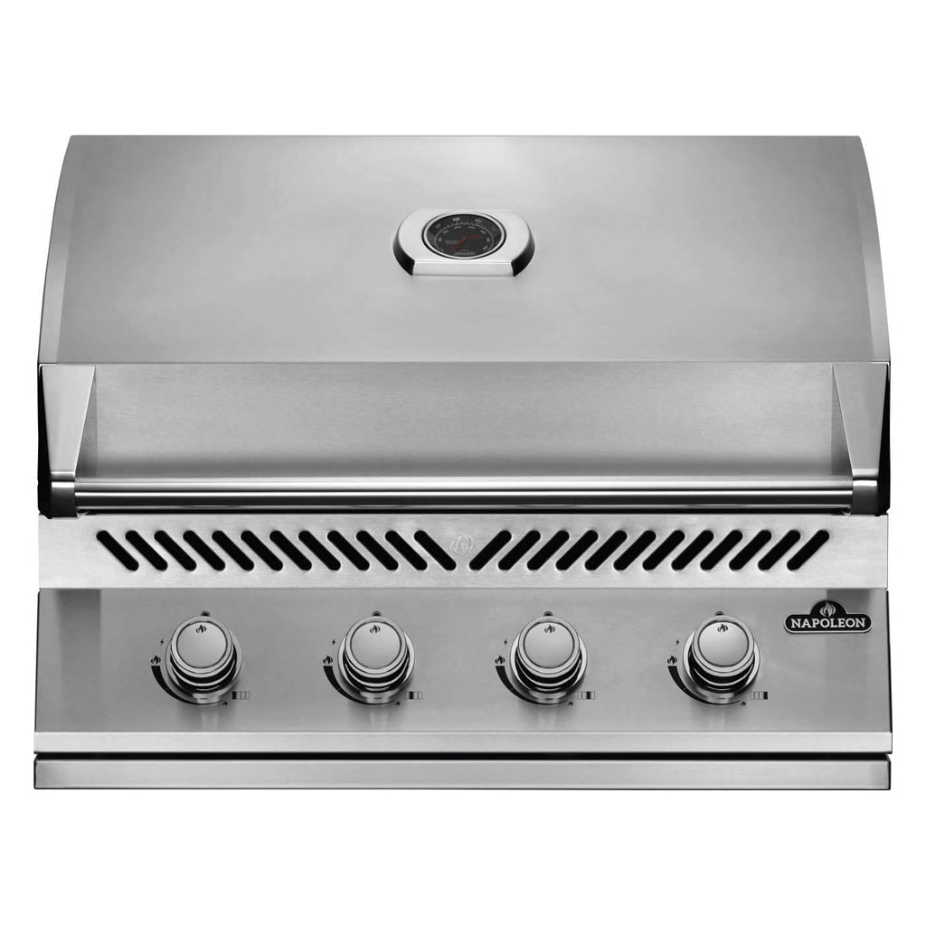 Front View  Napoleon 500 series 32 built-in gas grill. Available Texas BBQ Grills in Denton TX.