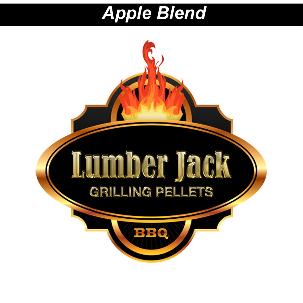 20 lb. bag of Lumber Jack Apple Blend pellets. Lumber Jack Apple Blend is 60% red oak & 40% apple.