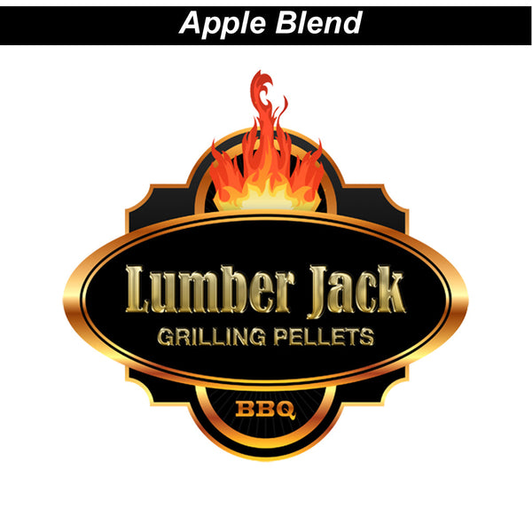 20 lb. bag of Lumber Jack Apple Blend pellets. Lumber Jack Apple Blend is 60% red oak & 40% apple.