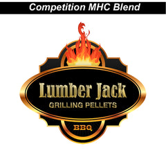 20 lb. bag of Lumber Jack Competition Blend pellets. Lumber Jack Competition Blend is equal parts maple, hickory, cherry.